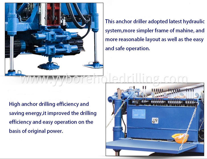 Multifunctional slope anchor hydraulic drilling rig machine product details 2